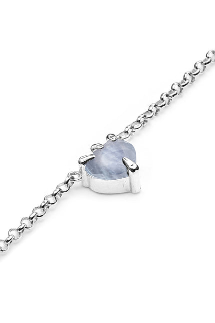 Stolen Girlfriends Club Talon Necklace - Silver/Blue Lace Agate