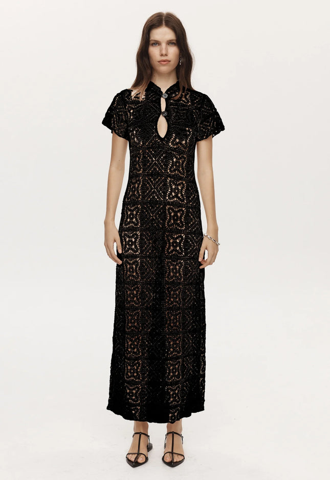 Marle Wanda Dress - Cotton Lace - Black