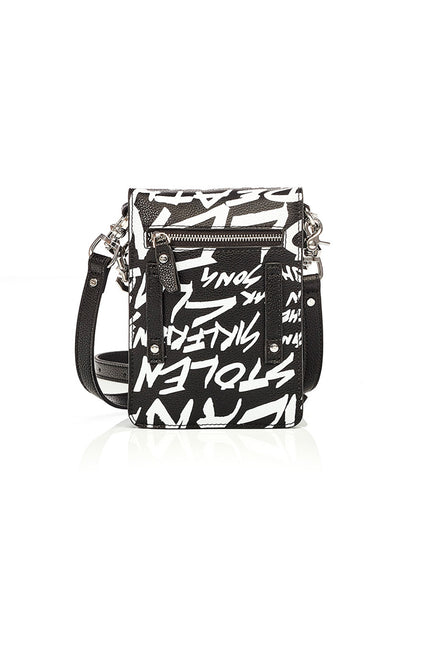 Stolen Girlfriends Club - On Tour Bag - Graffiti Leather -Black/White