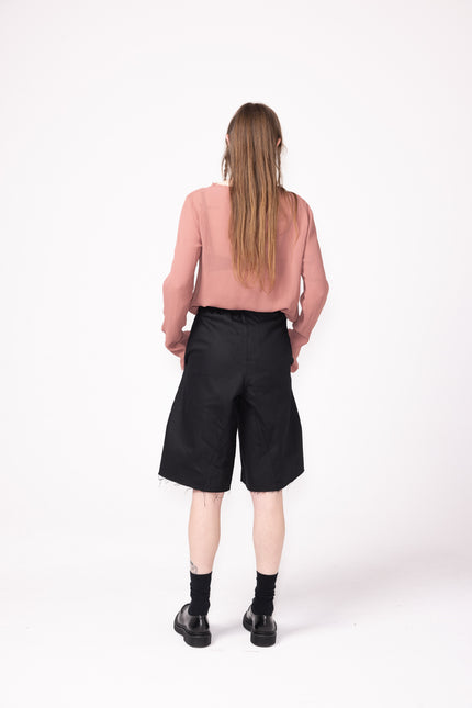 Company of Strangers Whistle Shorts - Cotton Denim - Black