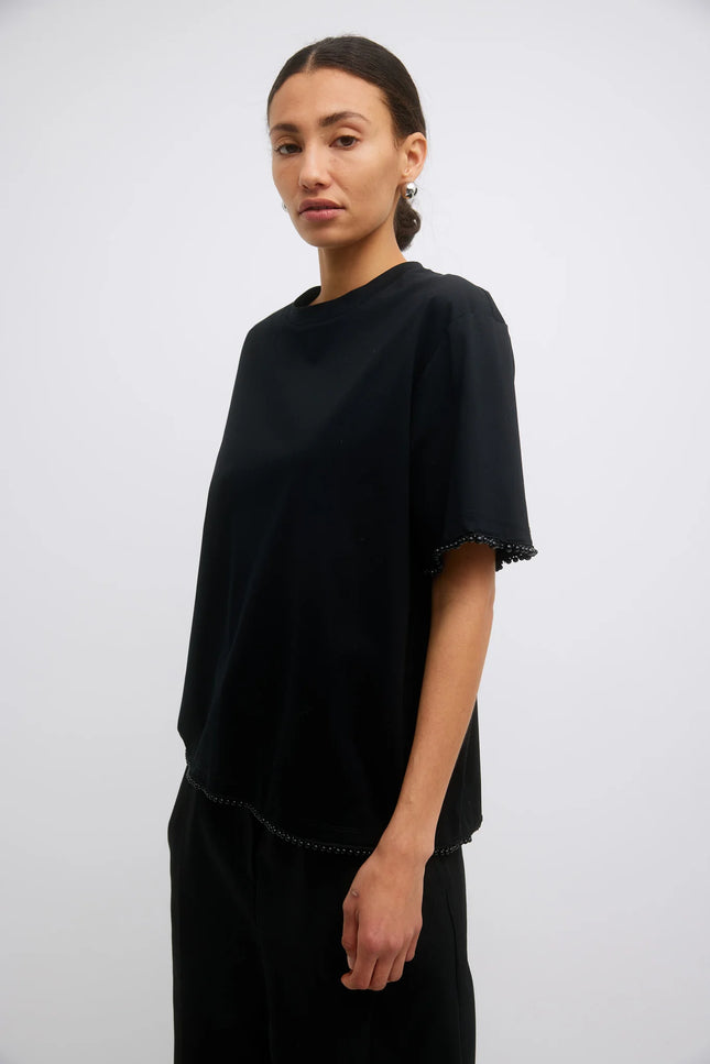 Gregory Mira Tee - Black with Beads