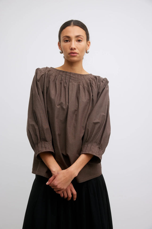 Gregory Pedro Top - Japanese Cotton - Chocolate