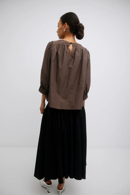 Gregory Pedro Top - Japanese Cotton - Chocolate