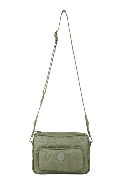 Karen Walker Monogram Quilted Large Camera Bag - Sage