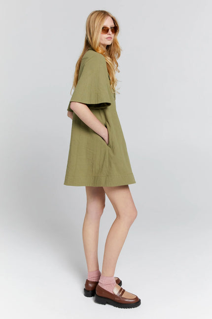 Karen Walker Journey Shirt Dress - Herb Green