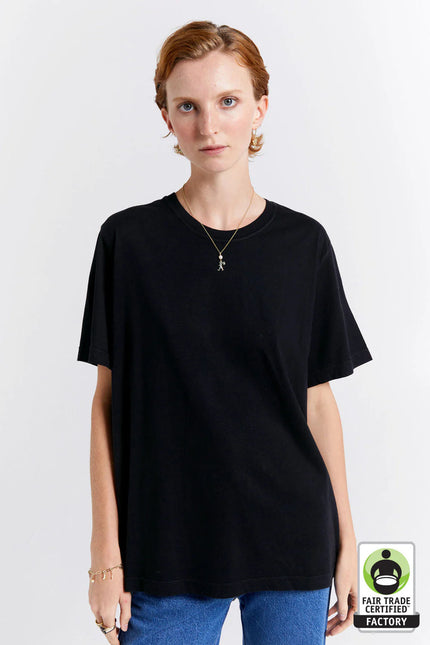 Karen Walker Classic Organic Cotton T- Shirt - Black