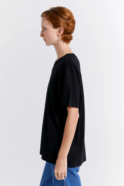 Karen Walker Classic Organic Cotton T- Shirt - Black