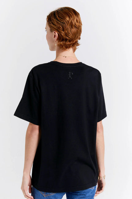 Karen Walker Classic Organic Cotton T- Shirt - Black