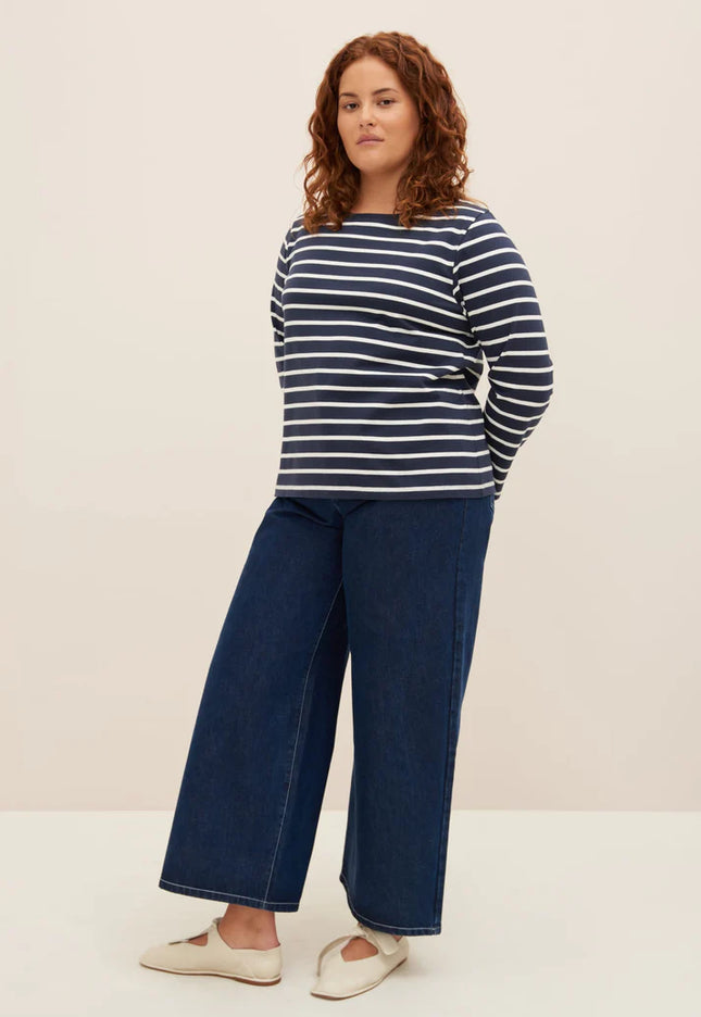 Kowtow Breton Top - Navy