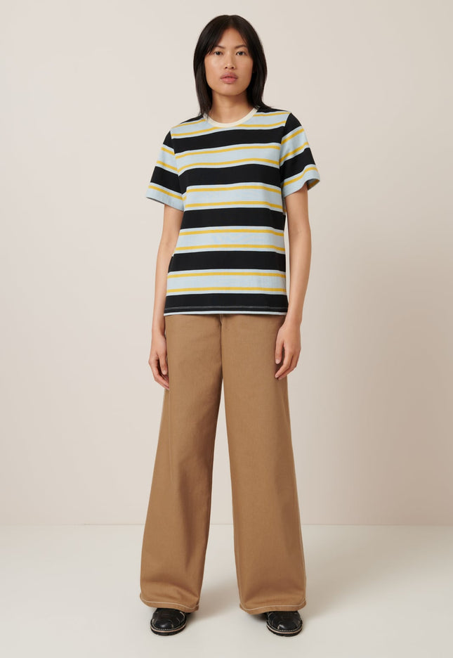 Kowtow Sideline Tee - Rugby Stripe