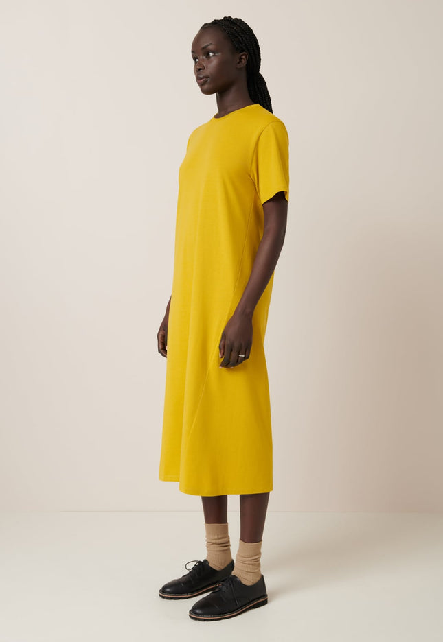 Kowtow Tee Dress - Mineral Yellow