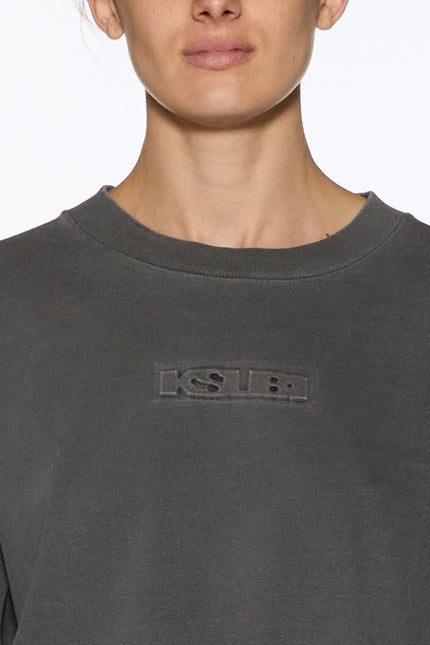 Ksubi SOTT Boyfriend Long Sleeve Tee - Charcoal