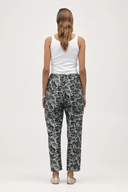 Marle Renee Pant - Cotton- Flora Marble