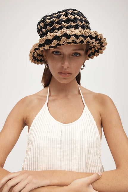 Marle Lola Hat - Natural/Black