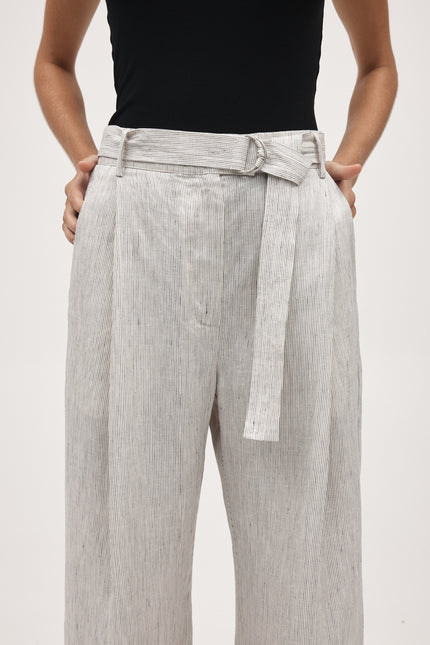 Marle Lili Pant - Linen - Twill Stripe