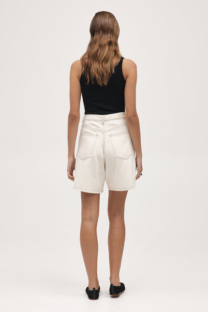 Marle Relaxed Jean Short - Organic Cotton - Ecru