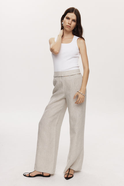 Marle Kyra Pant - Linen - Birch