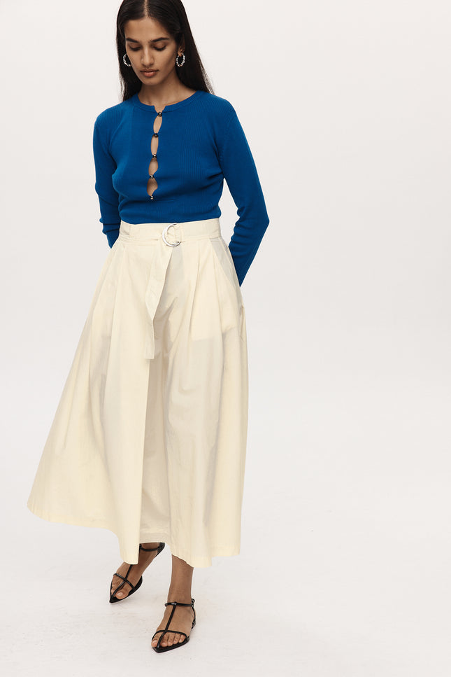 Marle Henry Skirt - Cotton - Butter