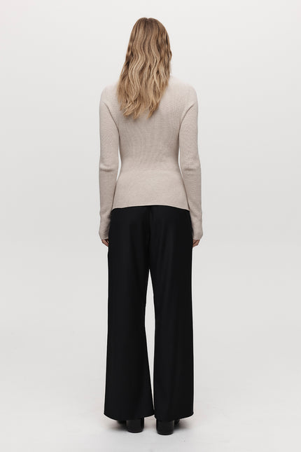 Marle Yana Top - Cotton/Silk/Cashmere - Hummus