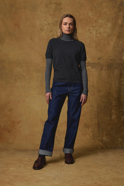 Standard Issue Cashmere Tee - Carbon