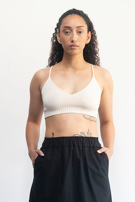 Standard Issue Cotton Bralette - Sesame