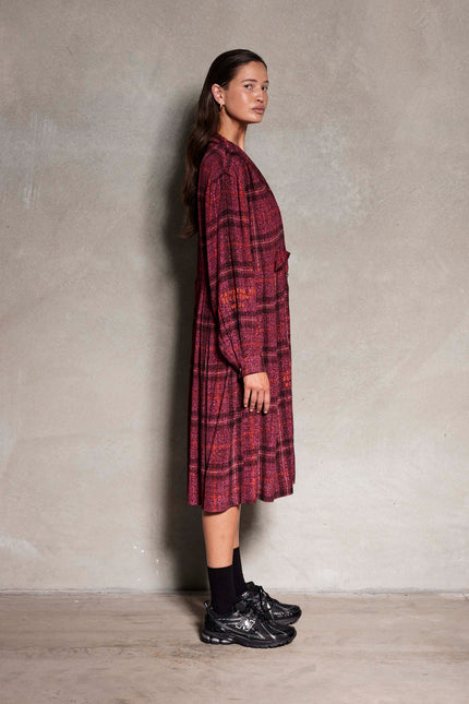 Salasai La Luna T dress - Mulberry Tweed Print