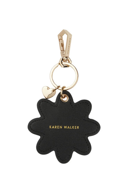 Karen Walker Daisy Keyring - Black