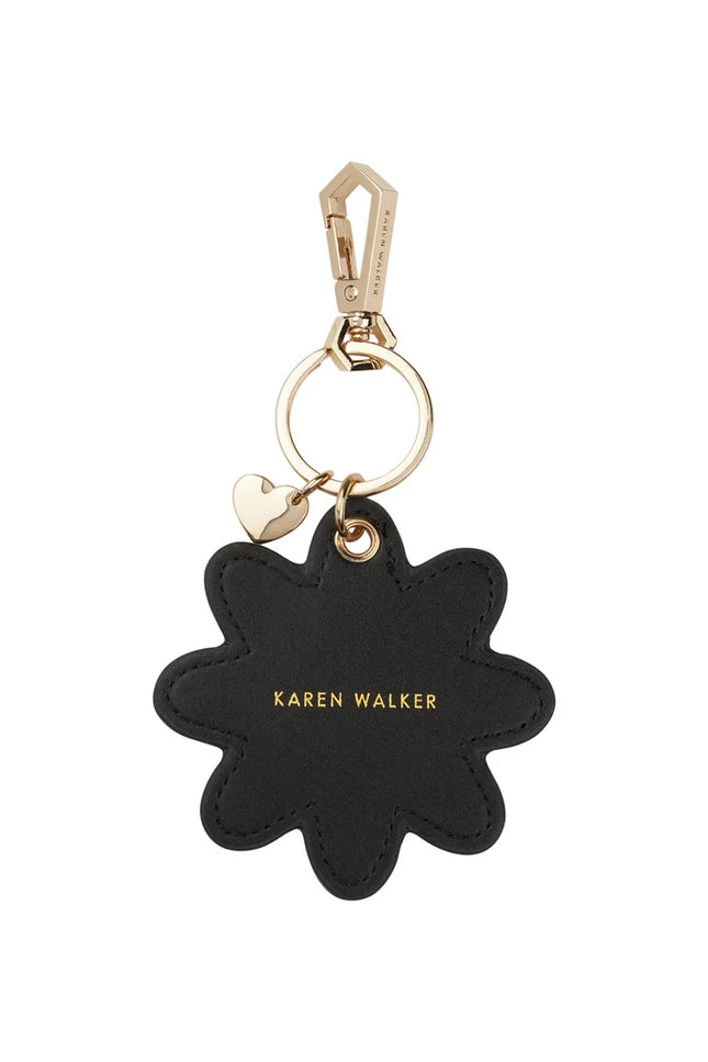 Karen Walker Daisy Keyring - Black