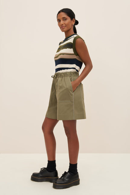 Kowtow Goodall Shorts - Vetiver