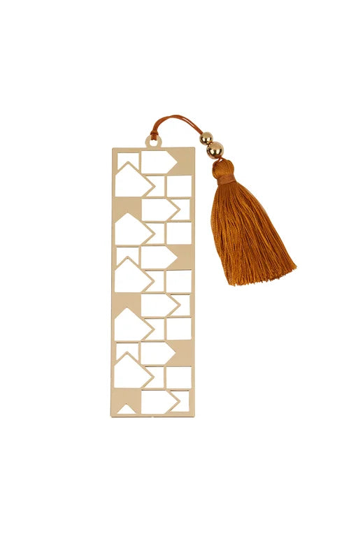 Karen Walker Monogram Bookmark - Gold/Gold