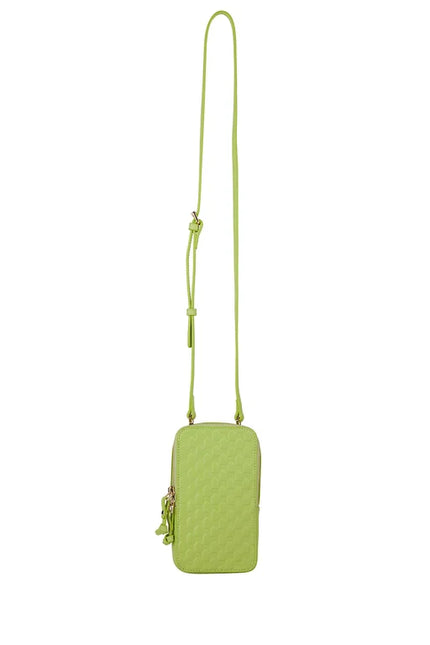 Karen Walker Mini Bag - Monogram Leather - Lime