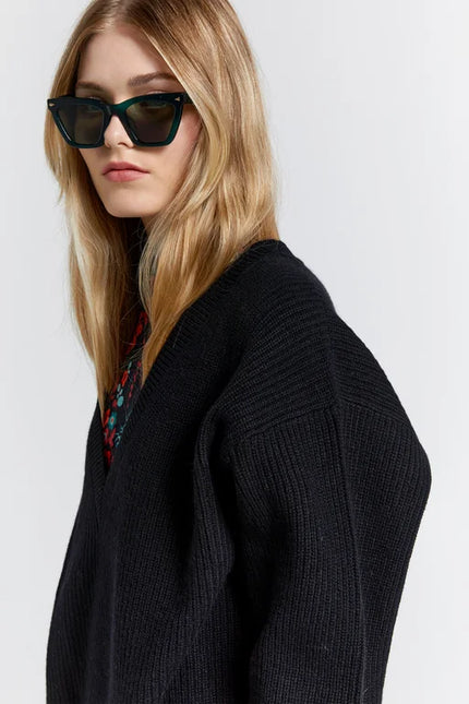 Karen Walker Naomi Oversized Cashmere Sweater - Black