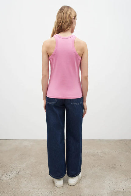 Kowtow Racer Back Singlet - Peony