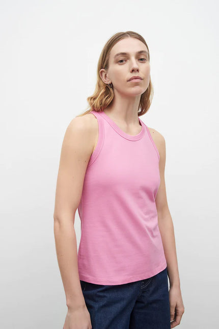 Kowtow Racer Back Singlet - Peony