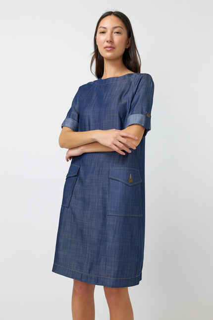 Sylvester Traveller Sack Dress - Chambray