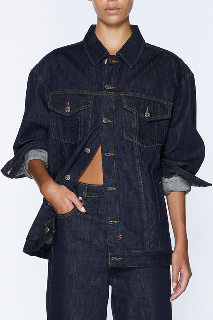 Ksubi Longline Trucker - Dark Indigo