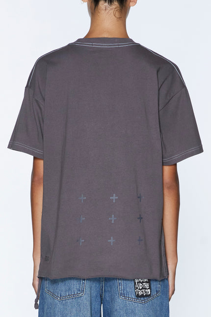 Ksubi Moniker Oh G Tee - Charcoal