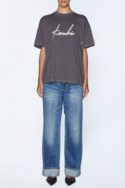 Ksubi Moniker Oh G Tee - Charcoal