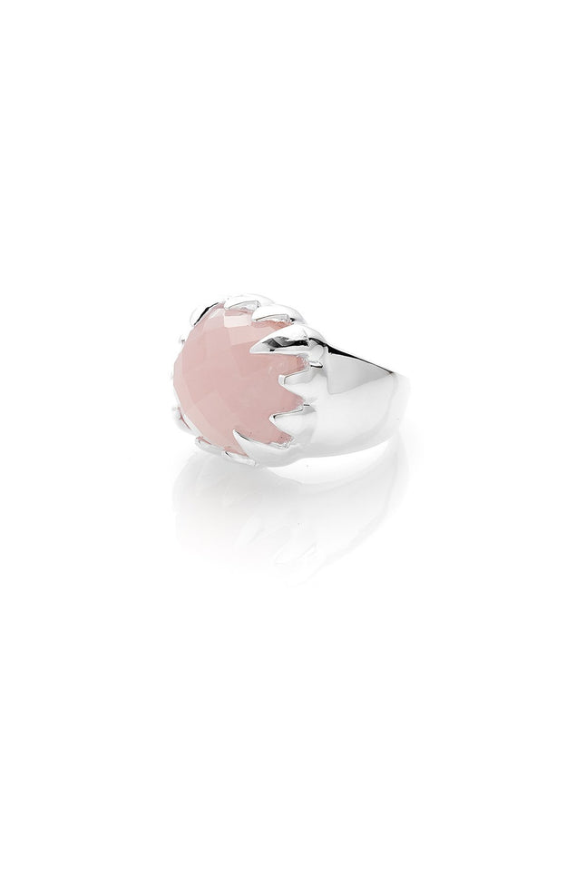 Stolen Girlfriends Club Claw Ring - Rose Quartz